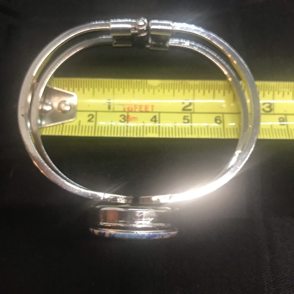 Sugar Skull Hinged Cuff/Bangle Bracelet - Picture 5 of 5